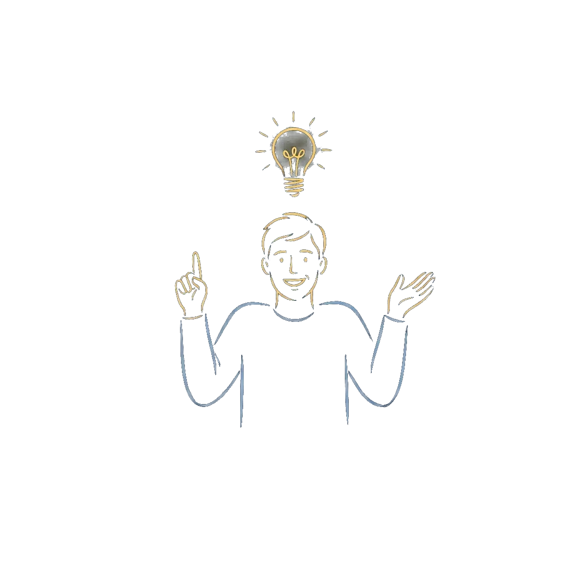 Le même professionnel, soulagé, une idée lumineuse en tête