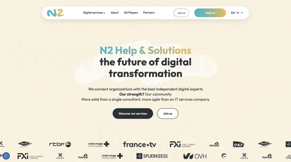 Capture d'écran du site N2 Help and Solutions