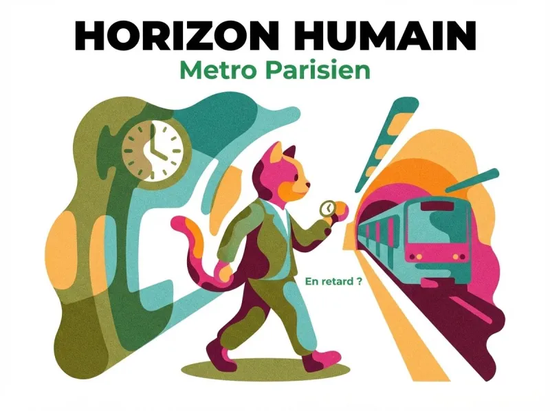 Illustration Horizon Humain metro parisien