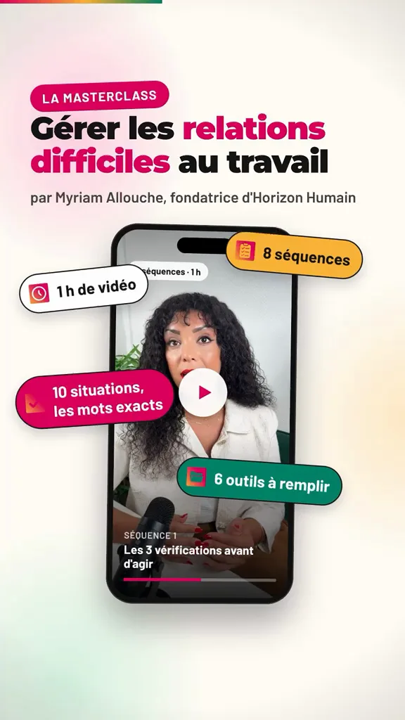 Motion ad for a masterclass, Horizon Humain